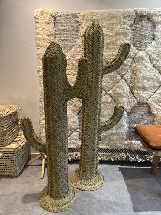 Cactus en Alfa et Fer Forgé – Artisanat Marocain