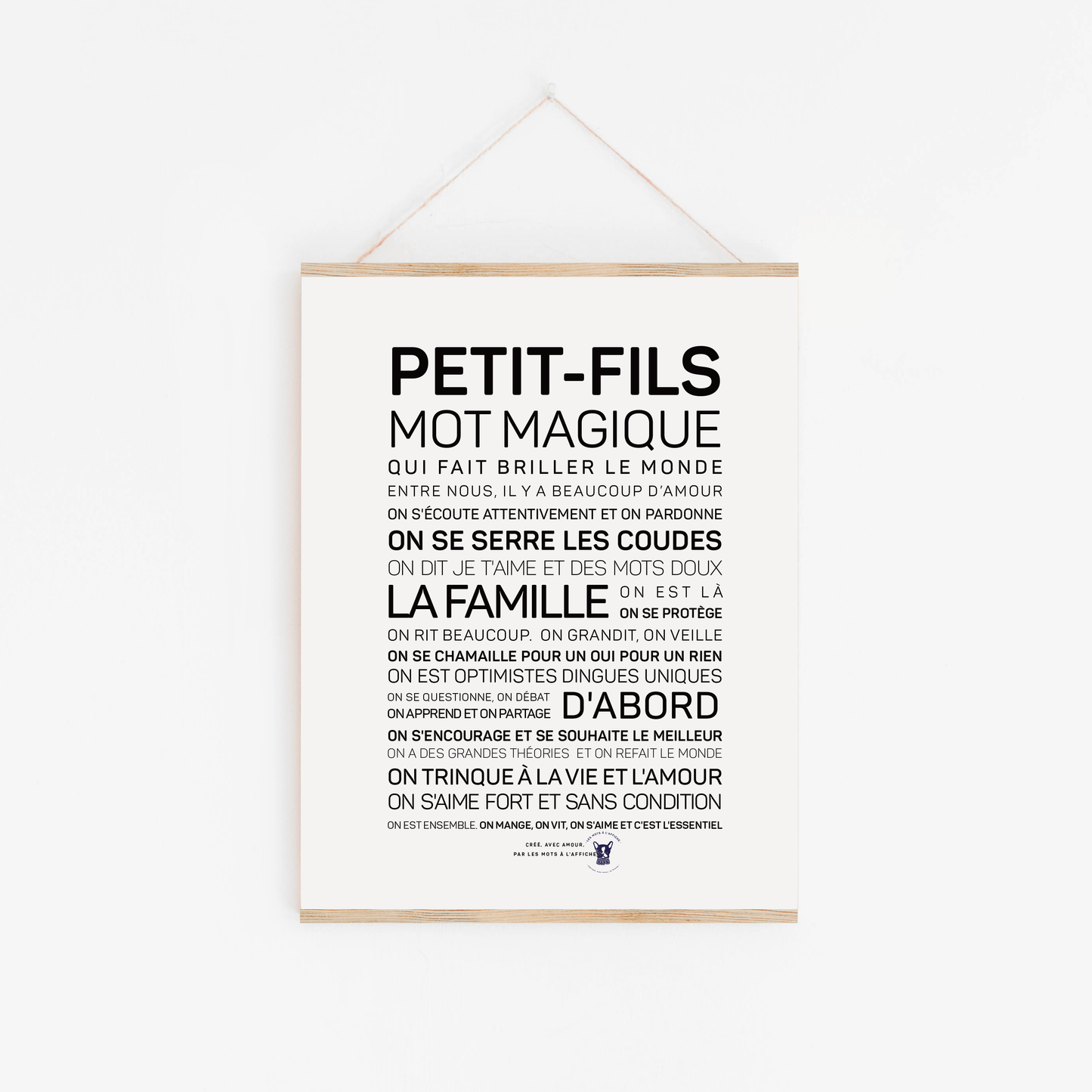 Affiche Petit-fils: MINI A6 10.5 x 14.8 mm