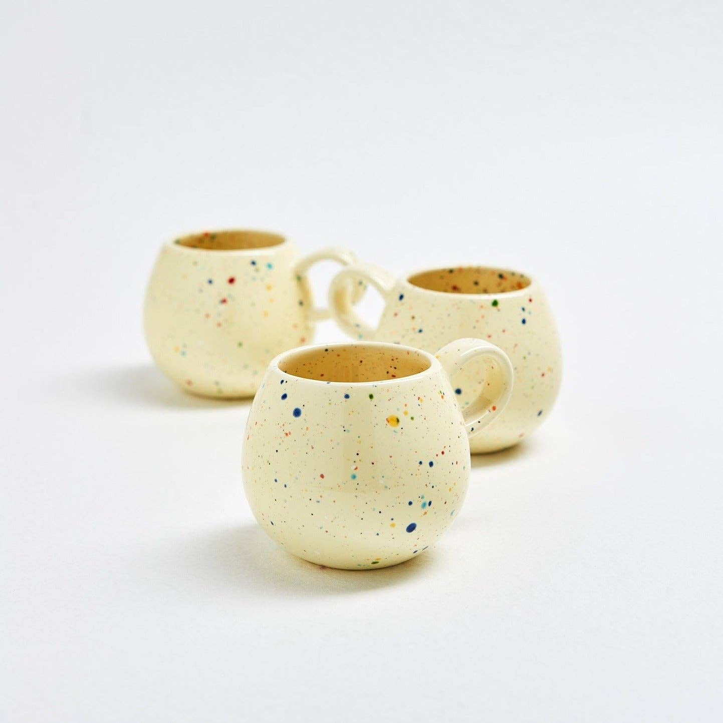 Tasse New Party en forme de boule de taille moyenne, jaune, 250 ml