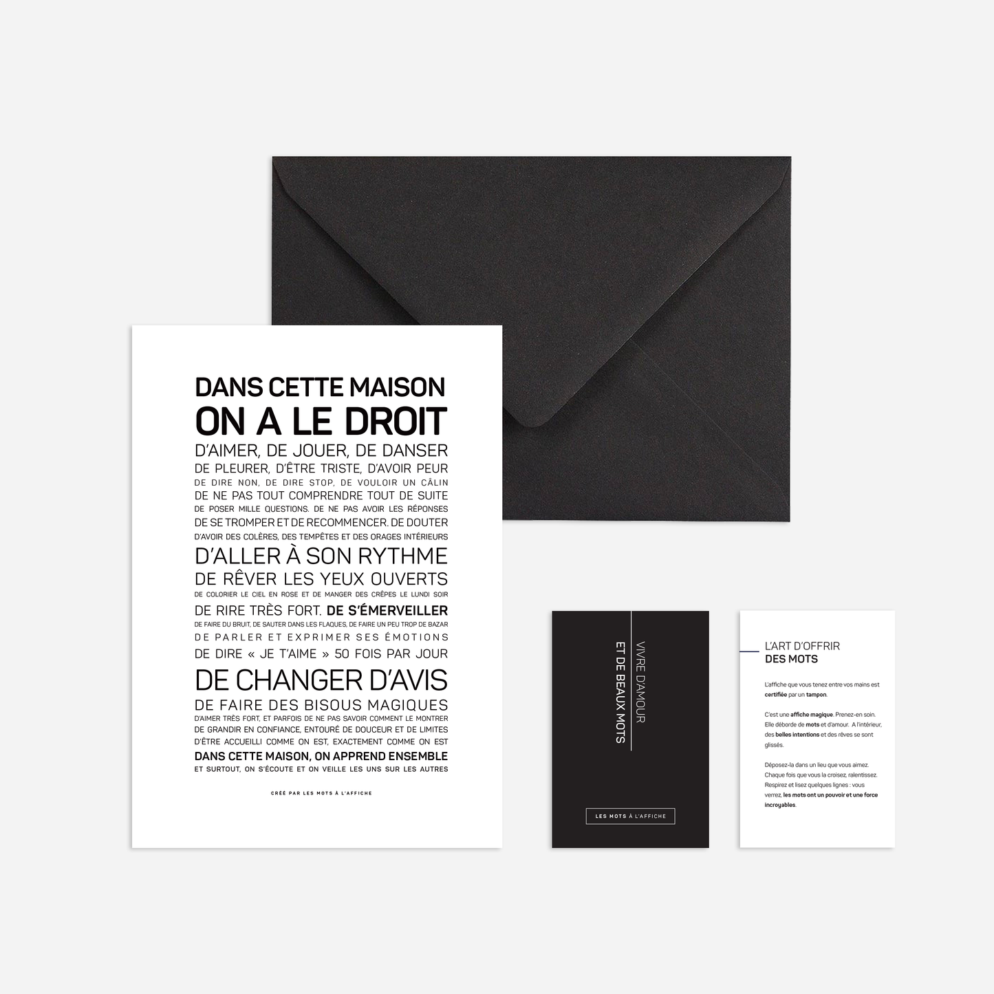 Affiche Dans cette maison, on a le droit : MINI A6 10.5 x 14.8 mm