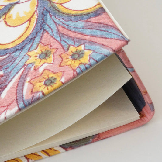Carnet recouvert de tissu imprimé N°19