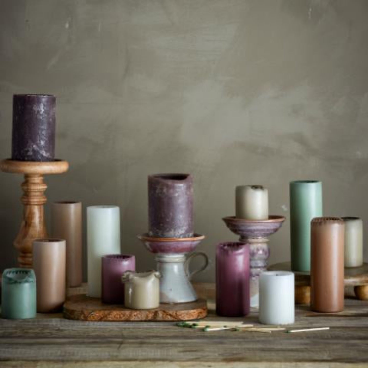 Anja bougie - Verte - Paraffine