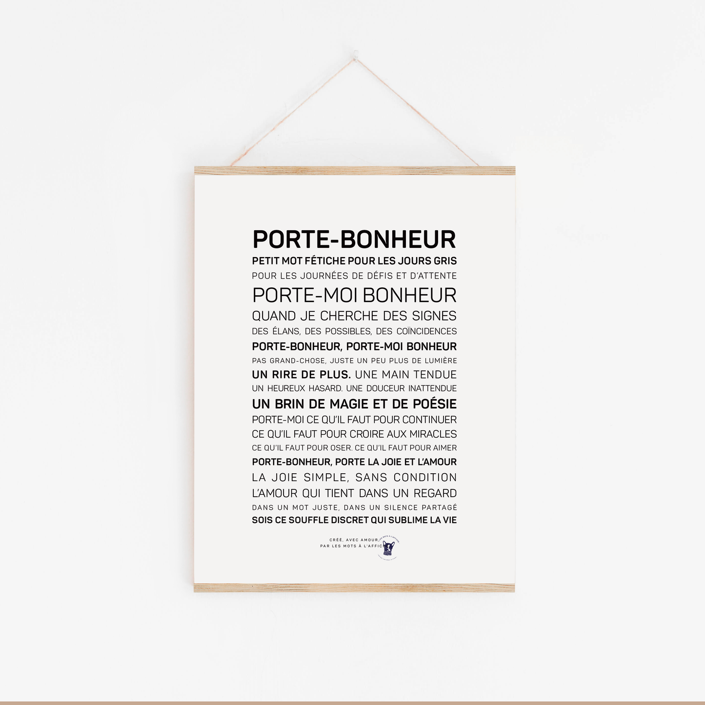 Affiche Porte-bonheur