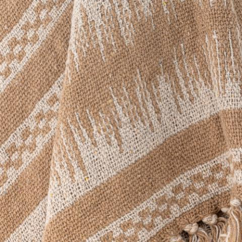 Marmi plaid - Marron - Coton recyclé