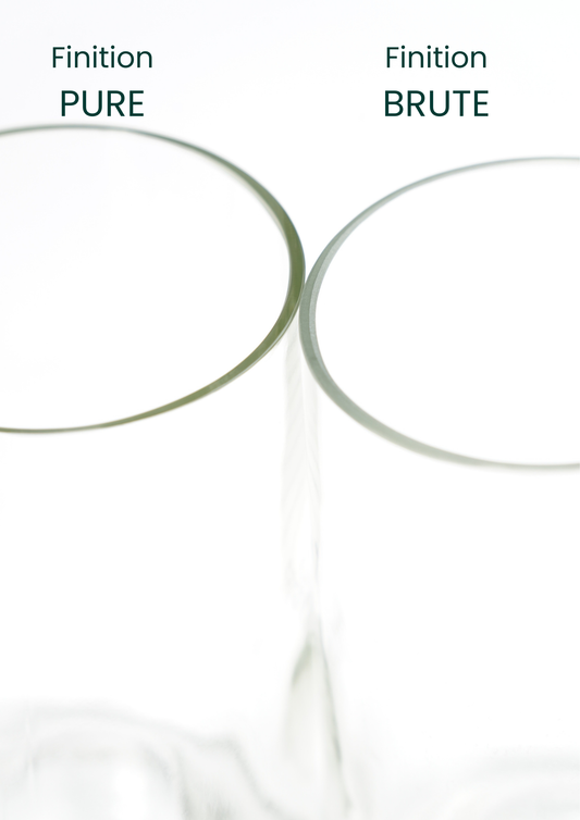 LES VERRES À BOIRE « CUCU » - 25cl - Vert bouteille / Brute