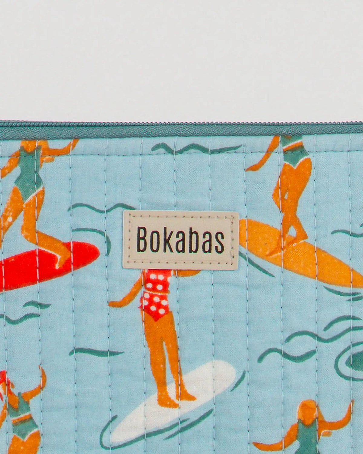 Pochette matelassée à froufrous Surf: Grande