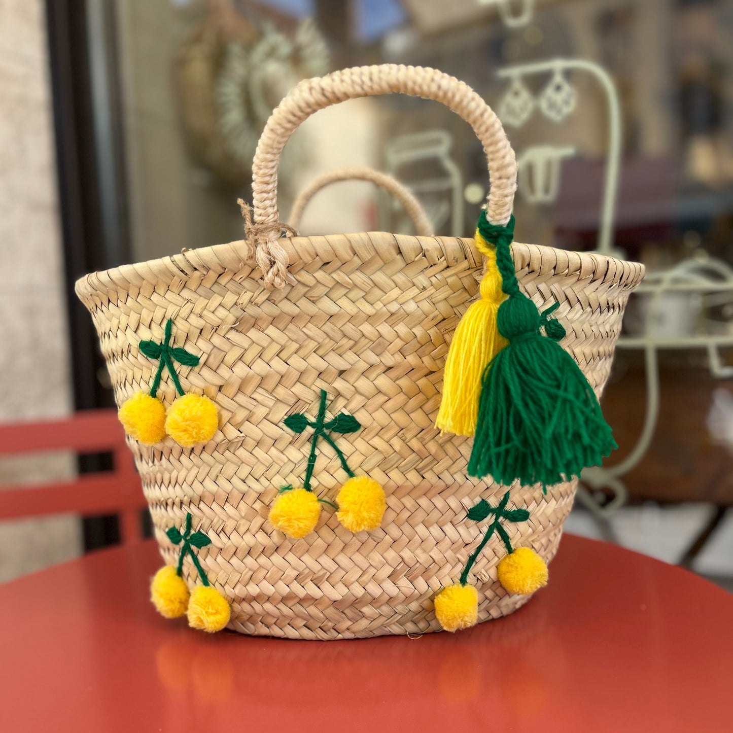 Panier berbère artisanal feuille de palmier | Janaya