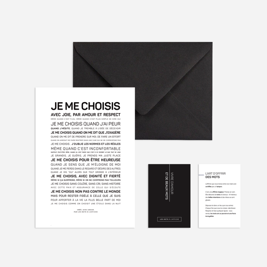 Affiche Je me choisis A6