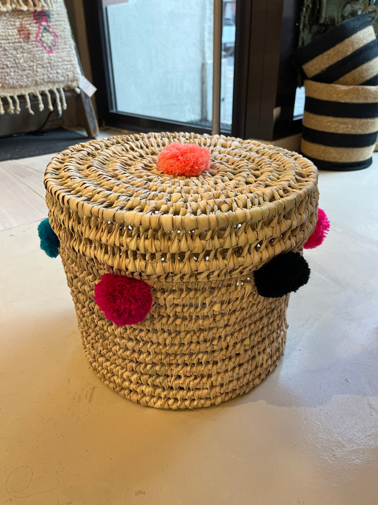 Panier à linge - Pompon