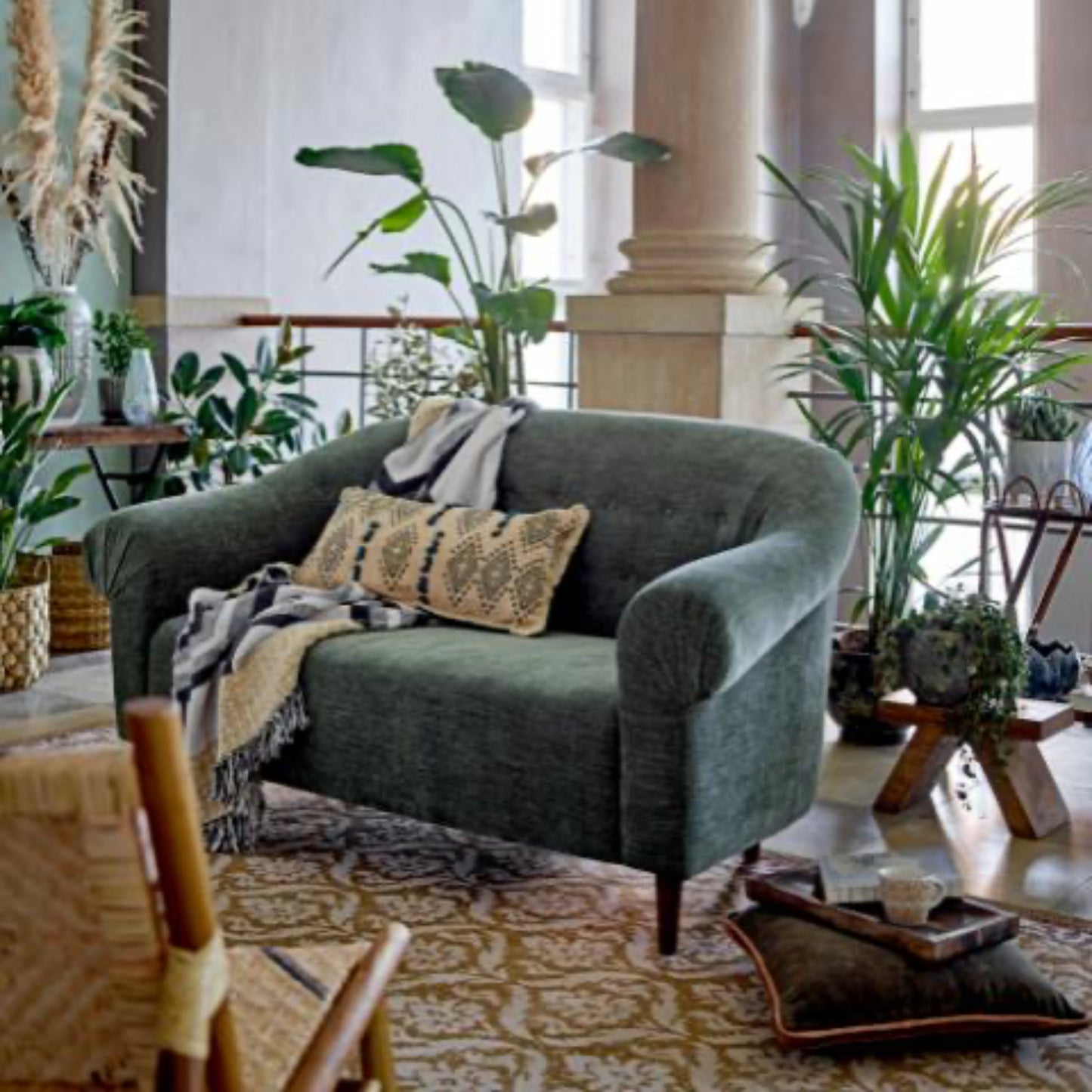 Annli plaid - Gris - Coton recyclé