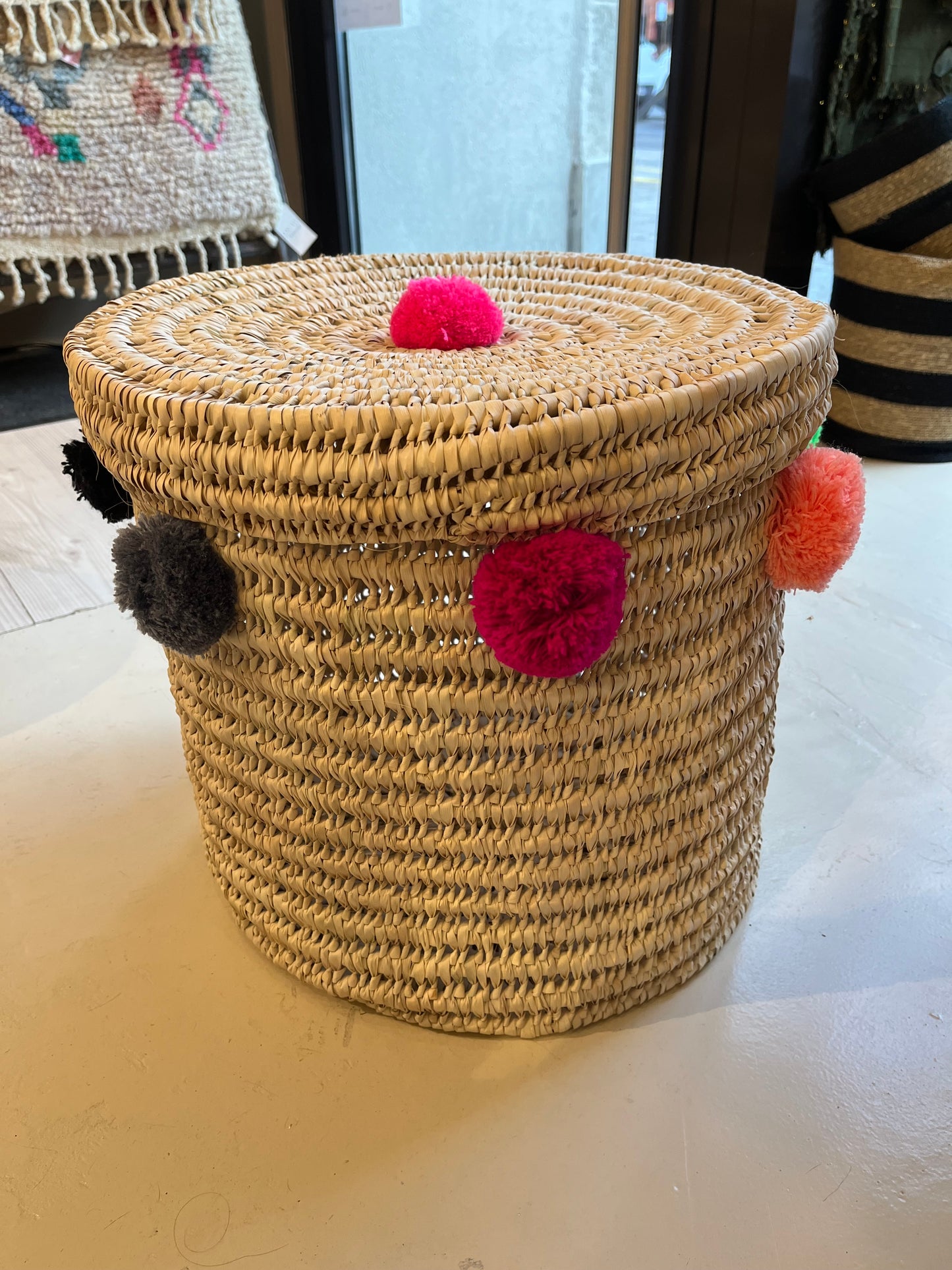 Panier à linge - Pompon