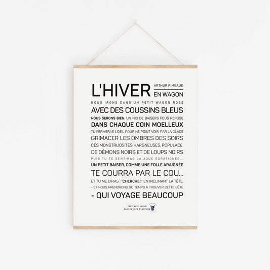 Affiche En wagon – Arthur Rimbaud A6