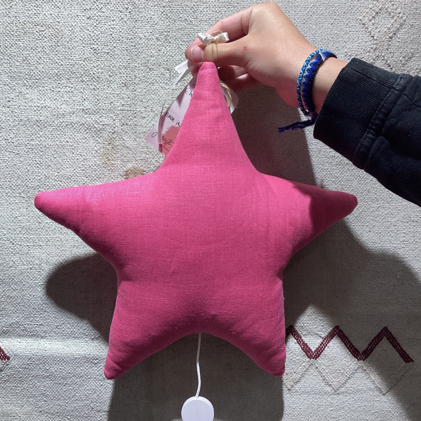 Boîte à musique ETOILE rose fuchsia