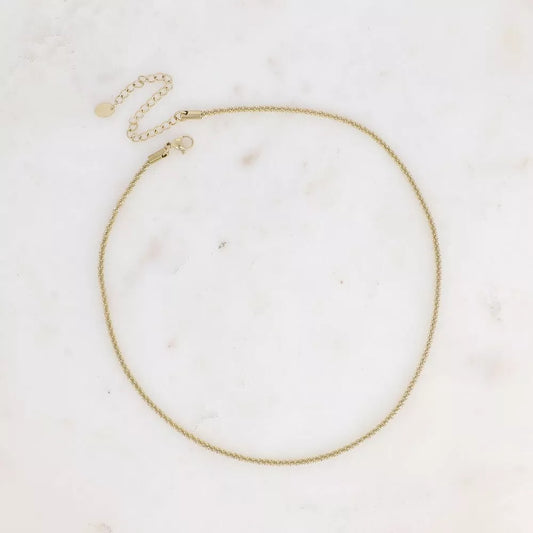 Collier Aron – maille torsadée
