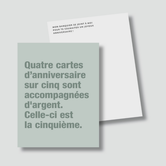 Carte - "Quatre cartes d'anniversaire..."