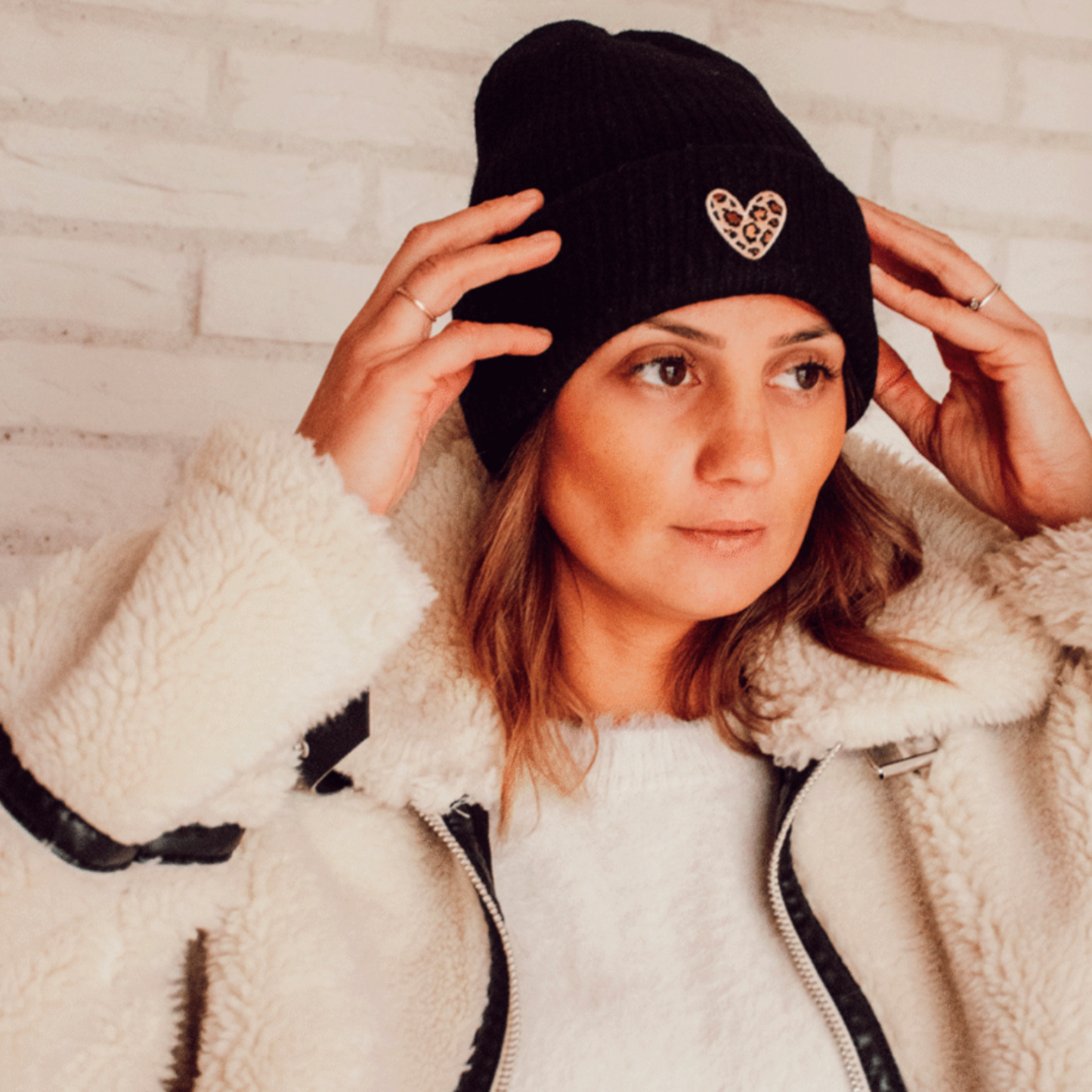 Bonnet - Coeur Léopard