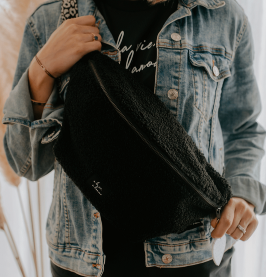 Sac Banane Adulte - Moumoute noire