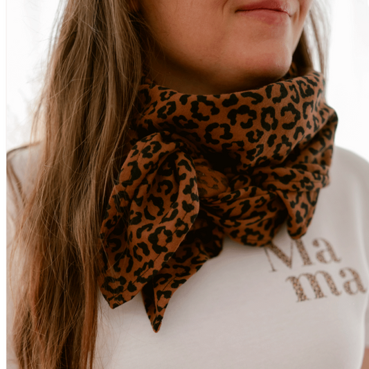 Foulard - Léopard foncé