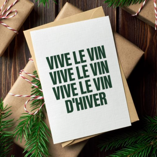 Carte - "Vive le vin d'hiver"