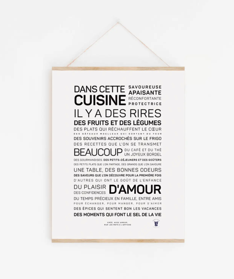 Affiche Dans cette cuisine… A6
