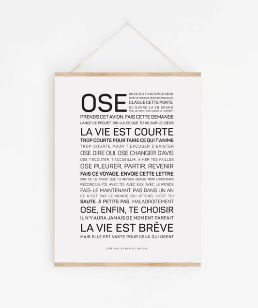 Affiche Ose A6