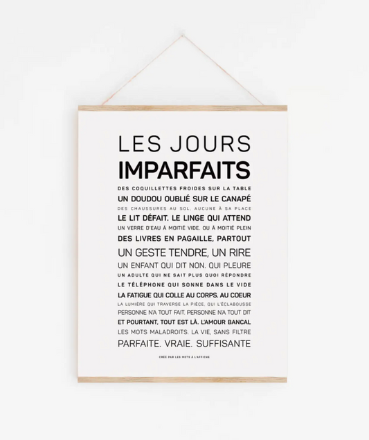 Affiche Les jours imparfaits A6