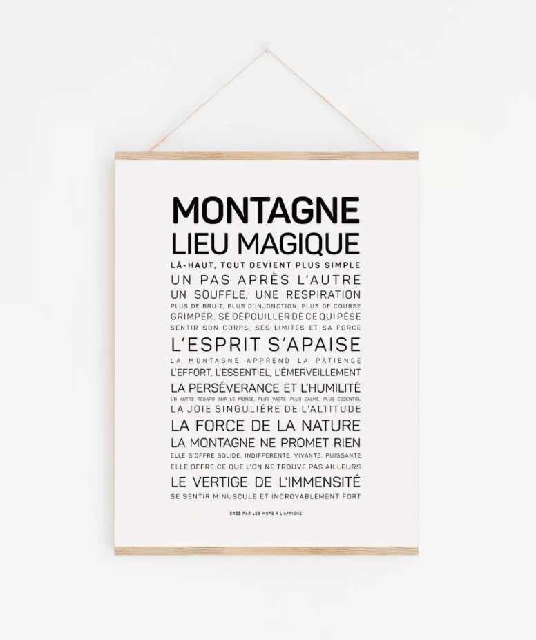 Affiche Montagne A6