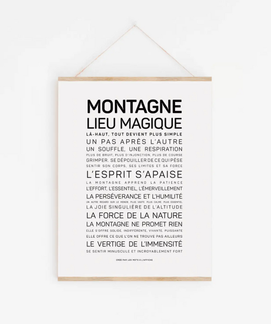 Affiche Montagne A6