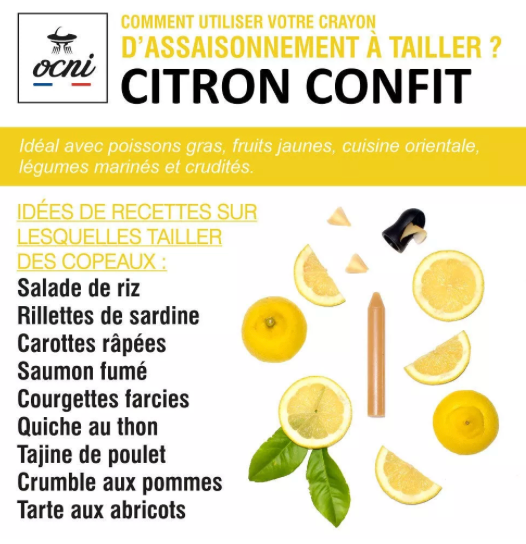 Crayon d'assaisonnement – Citron Confit (Bio)