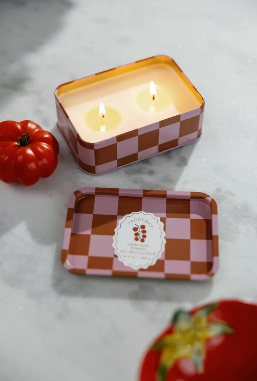 Bougie “Tomato Vine” A Dopo — Jardin Méditerranéen en Boîte d’Étain