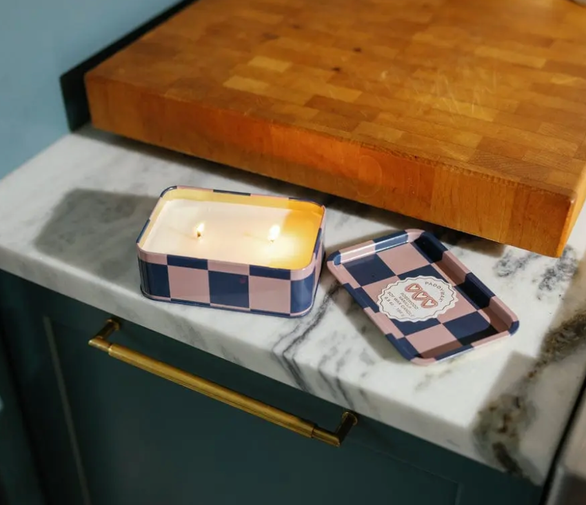 Bougie “Hearts” A Dopo — Rosewood & Vanilla en Boîte d’Étain