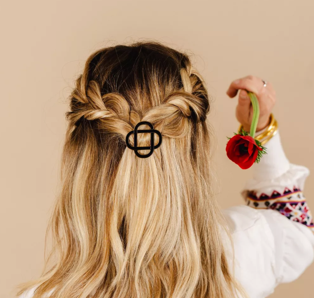 Barrette Cheveux Clémence – Noir