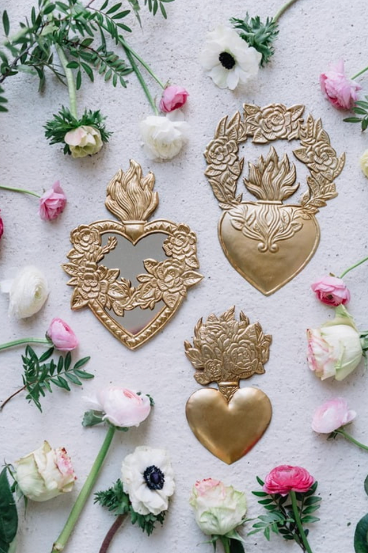 Ex-voto - Coeur sacré, rosier