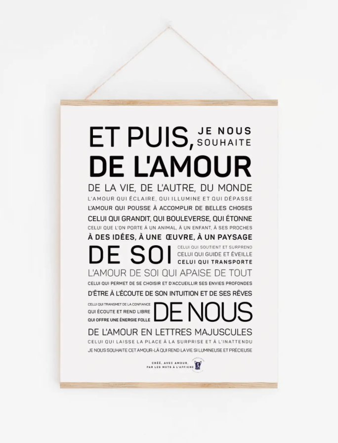 Affiche Et puis de l'amour