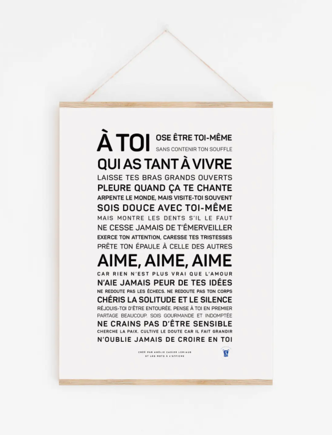 Affiche À toi qui as tant à vivre