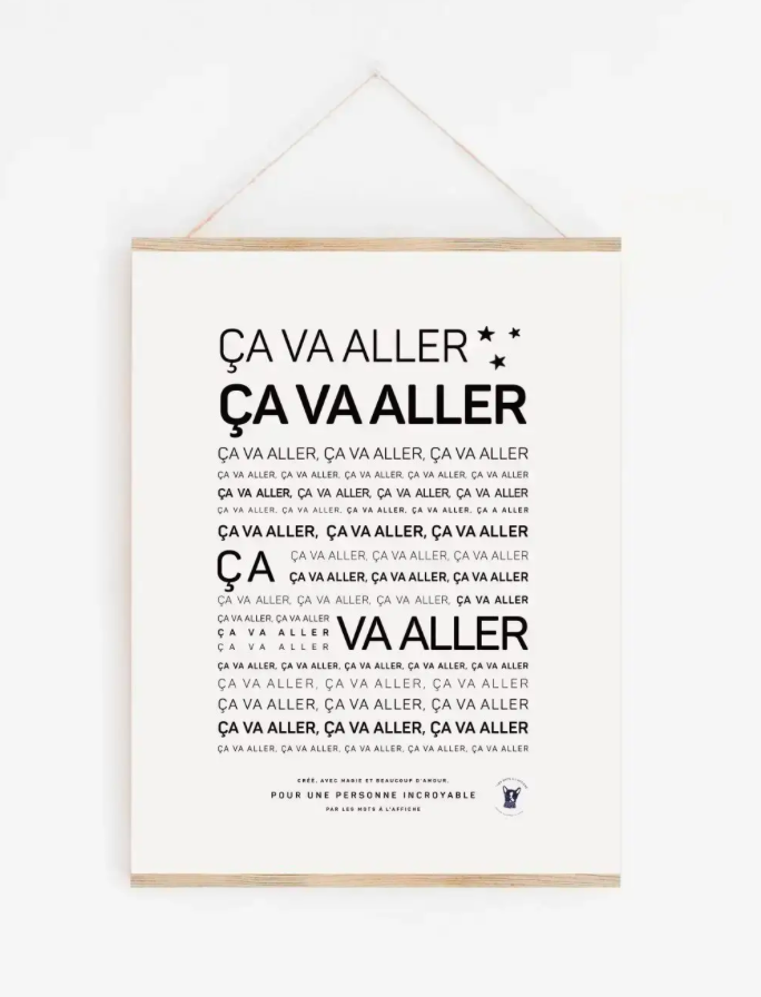 Affiche Mantra Ça va aller