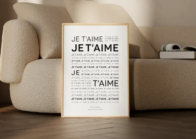 Affiche Mantra je t'aime