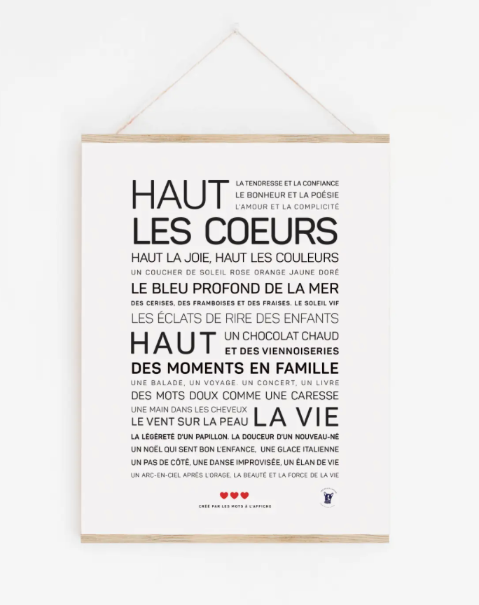 Affiche Haut les coeurs