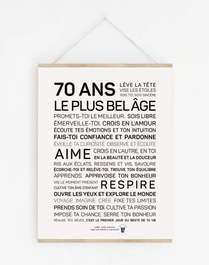 Affiche 70 ans