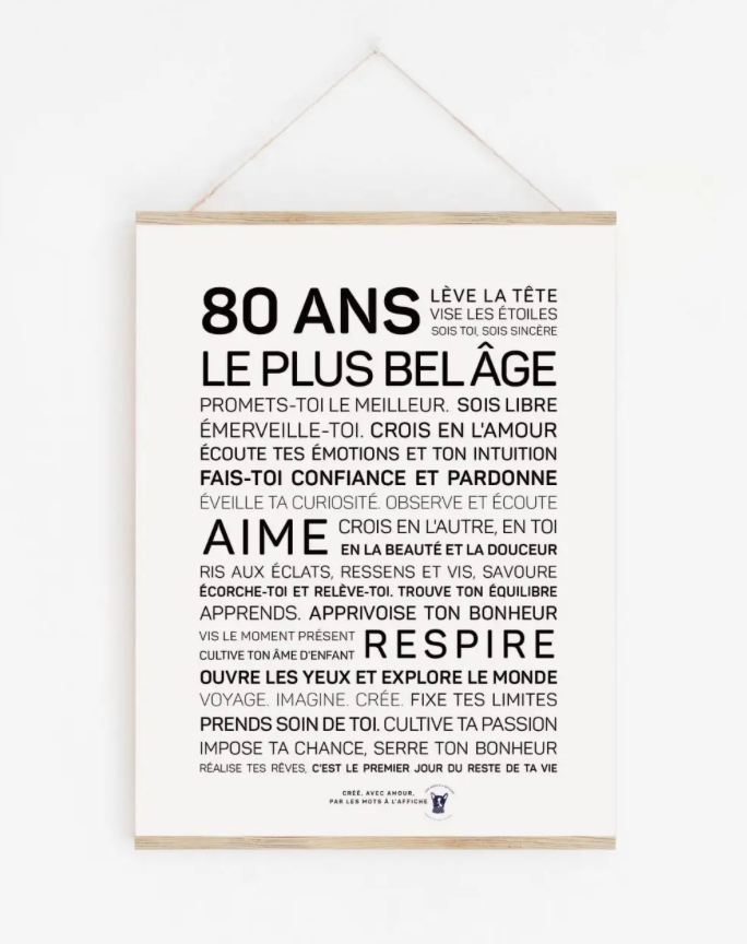 Affiche 80 ans