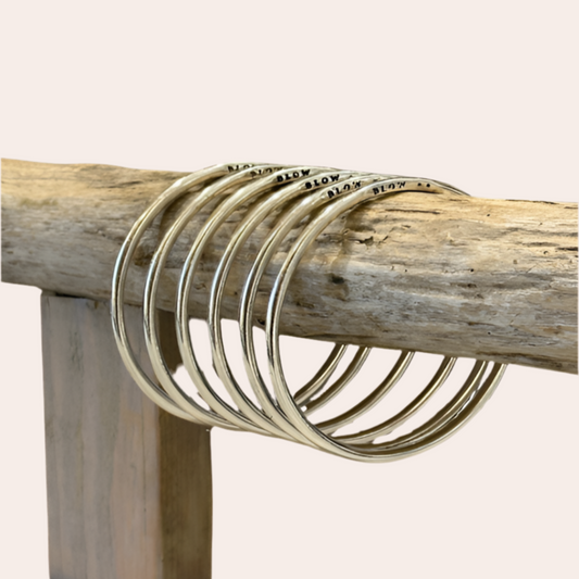 BLOW - Jonc plaqué argent