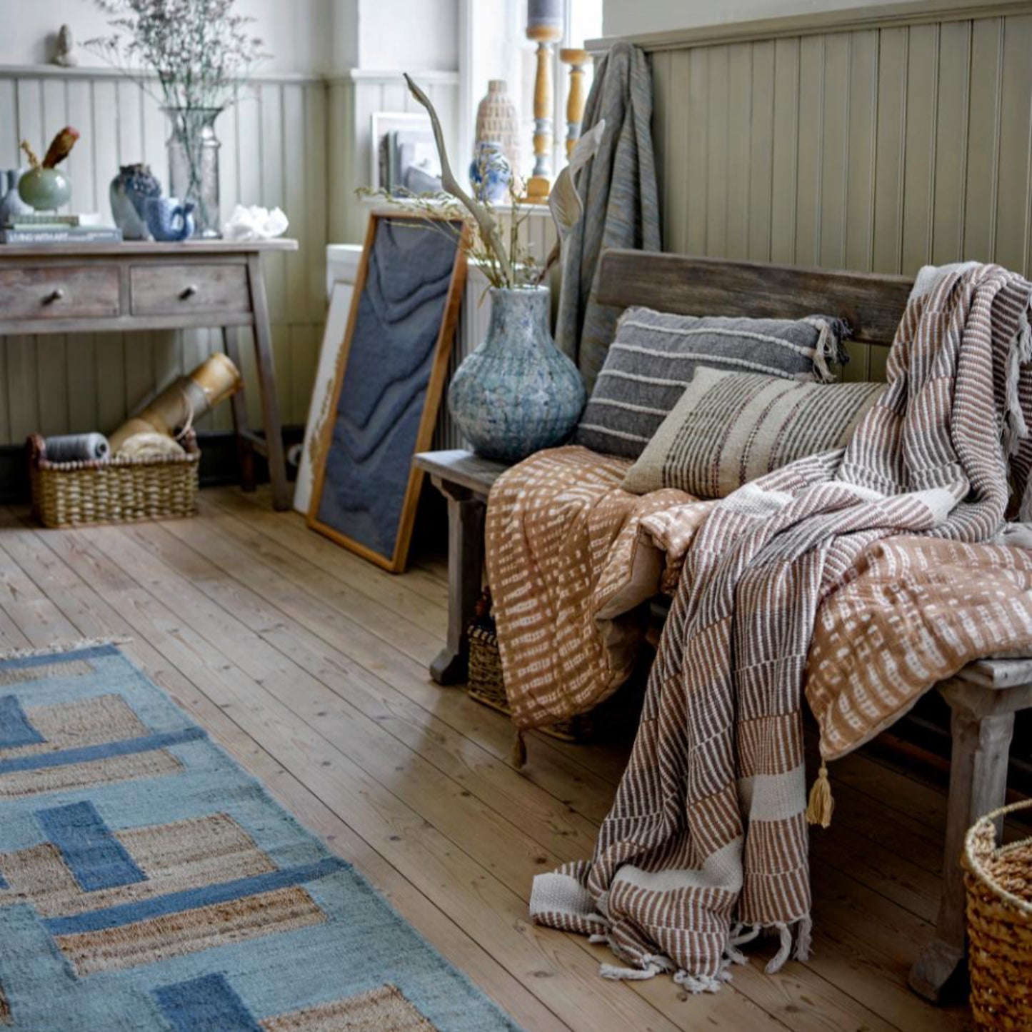 Isnel plaid - Nature - Coton recyclé