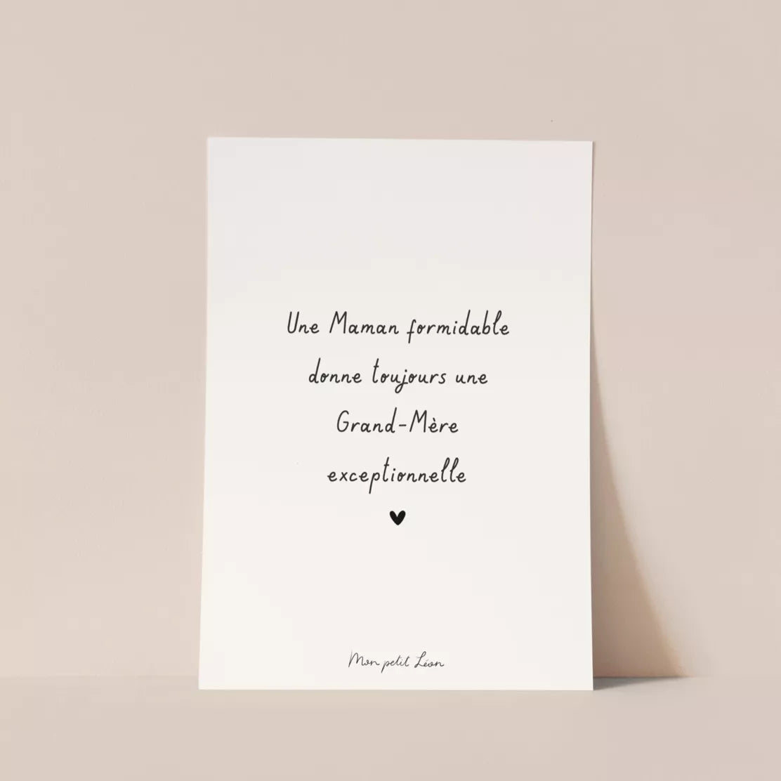 Carte A6 citation Une maman formidable