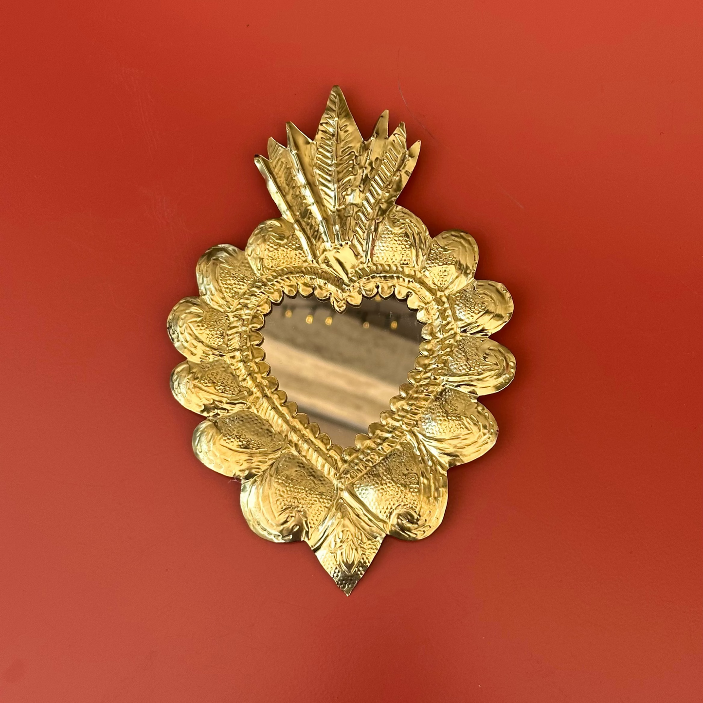 Cœur sacré en laiton - XL