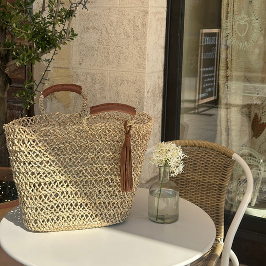Panier Sahara - Cuir
