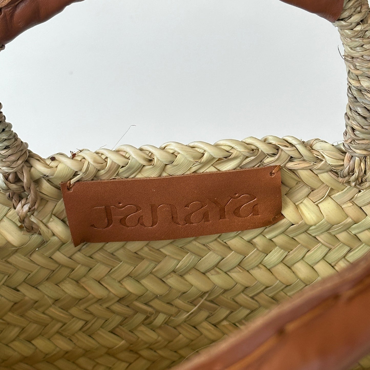 Panier Janaya - Cuir et doum