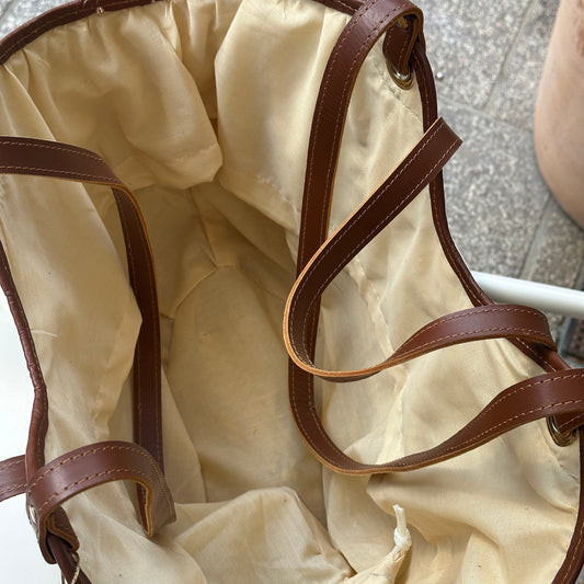 Panier Essaouira - Cuir et doum