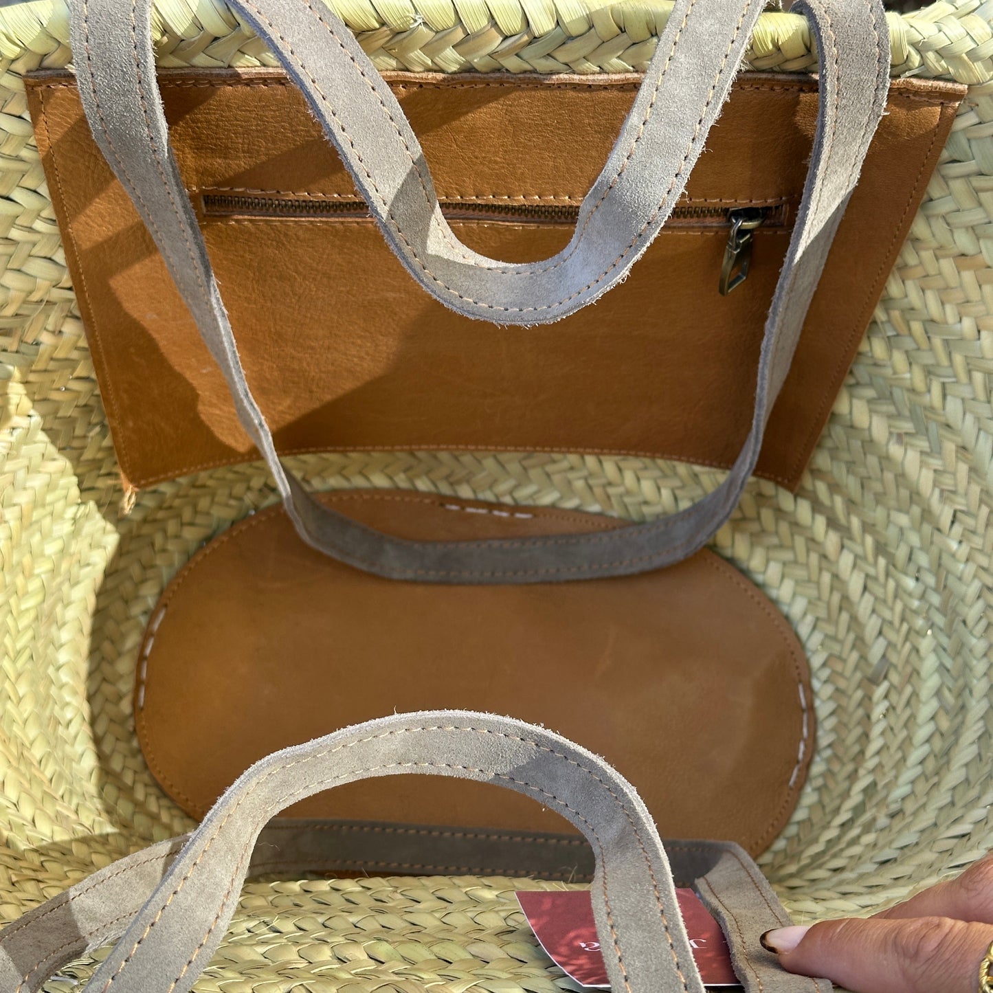 Sac Jade - Cuir et doum
