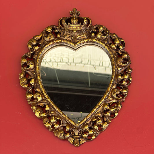 Ex‑Voto doré avec couronne – décoration murale