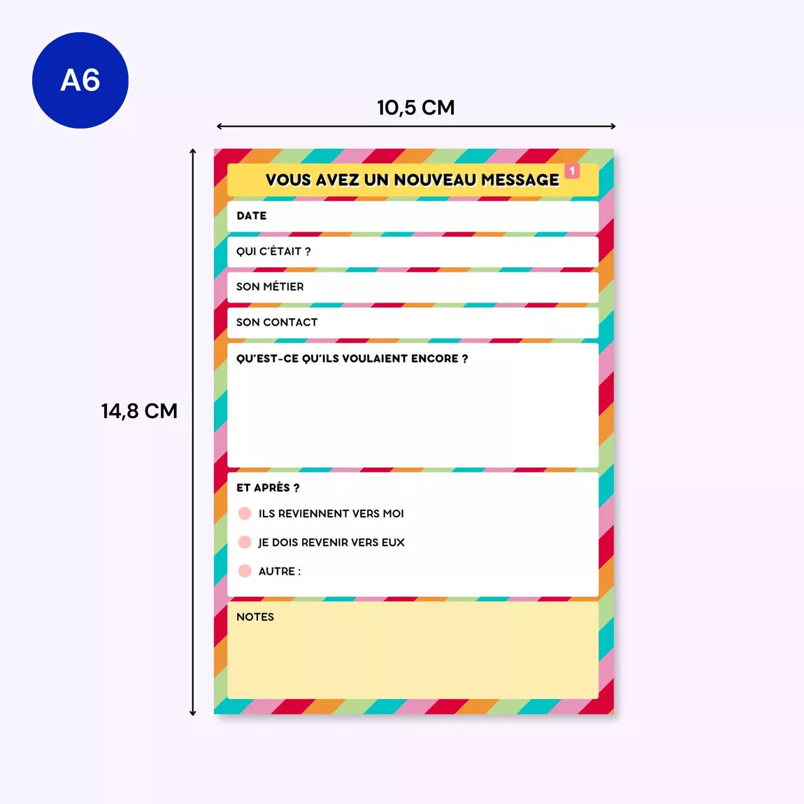 Bloc-notes Vous Avez Un Message – A6